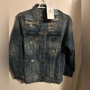 Stylish Distressed Denim Jacket